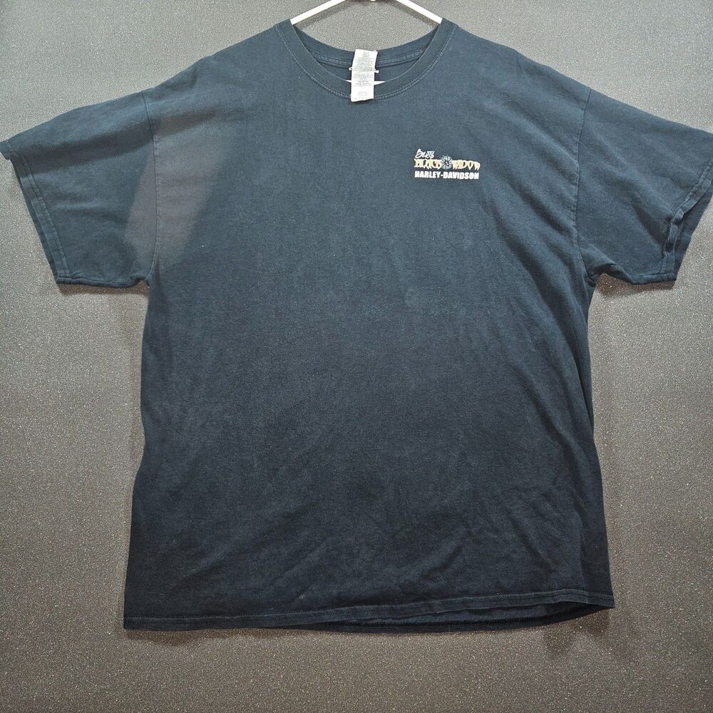 Harley-Davidson Black Widow Tee Men’s XL Bert’s Fallen First Responder Ride